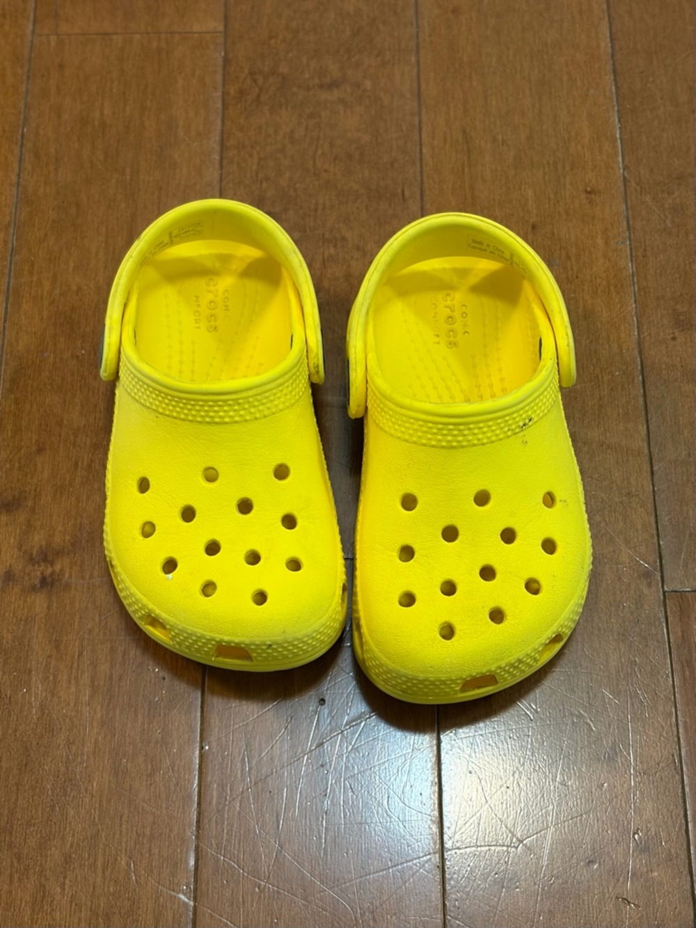 CROCS Kids Classic Clog - Yellow Size C8 Little Kids